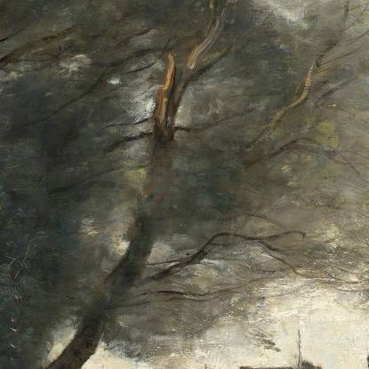 Souvenir Of Terracina Jean-Baptiste-Camille Corot jbc233 quadro stampato su tela