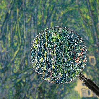 Vicolo Nel Parco Di Schloss Kammer Gustav Klimt kg4 quadro stampato su tela