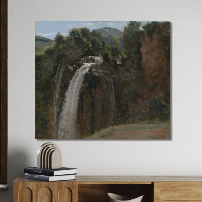 Cascata A Terni Jean-Baptiste-Camille Corot jbc305 quadro stampato su tela