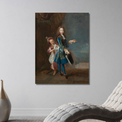 Ritratto Di Louis Alexandre De Bourbon Conte Di Tolosa Jean-François de Troy jft24 quadro stampato su tela