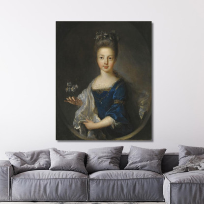 Ritratto Della Principessa Luisa Maria Teresa Stuart Jean-François de Troy jft25 quadro stampato su tela