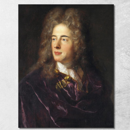 Ritratto Del Pittore In Miniatura Jacques-Antoine Arlaud Jean-François de Troy jft26 quadro stampato su tela