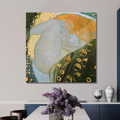 Danae Gustav Klimt kg12 quadro stampato su tela