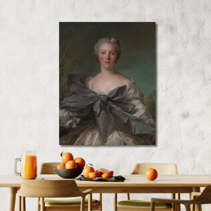 Marie Françoise De La Cropte De St. Abre Marchesa D'Argence Jean-Marc Nattier jmn11 quadro stampato su tela