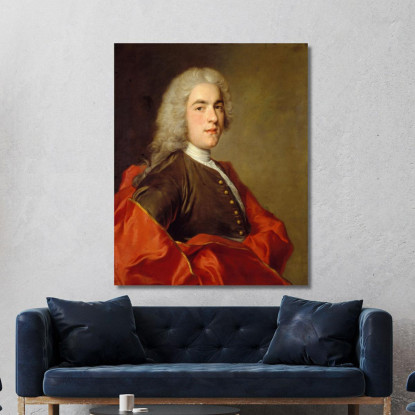 Signor Sarasin Jean-Marc Nattier jmn12 quadro stampato su tela