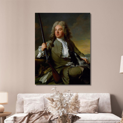 Ritratto Di Un Gentiluomo Come Cacciatore Jean-Marc Nattier jmn14 quadro stampato su tela