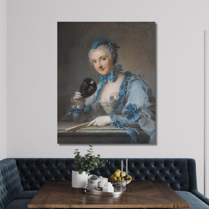 Ritratto Di Madame Royer Jean-Marc Nattier jmn27 quadro stampato su tela