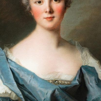 Ritratto Di Marie Henriette De Polastron Contessa D'Andlau Jean-Marc Nattier jmn28 quadro stampato su tela