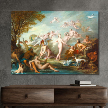Il Giudizio Di Paride Jean-Marc Nattier jmn38 quadro stampato su tela