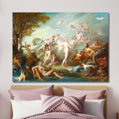 Il Giudizio Di Paride Jean-Marc Nattier jmn38 quadro stampato su tela