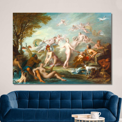 Il Giudizio Di Paride Jean-Marc Nattier jmn38 quadro stampato su tela