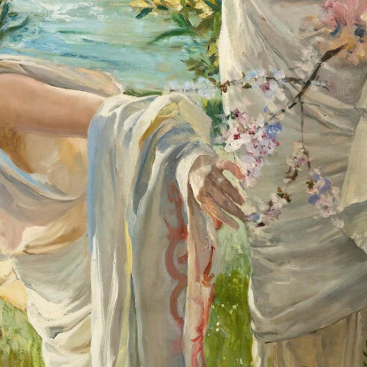 Ragazze Greche Sulla Riva Joaquín Sorolla jsr42 quadro stampato su tela