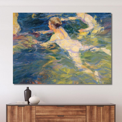 Nuotatori Jávea Joaquín Sorolla jsr103 quadro stampato su tela