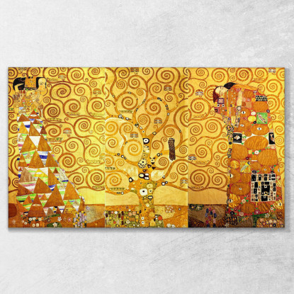 L'Albero Della Vita Murale Per La Sala Da Pranzo Stoclet Palais Gustav Klimt kg37 quadro stampato su tela