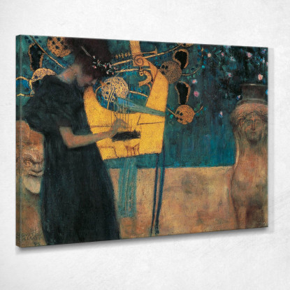 La Musica Gustav Klimt kg39 quadro stampato su tela