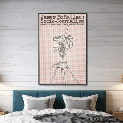 James Mcmullan Socio-Giornalismo Lanny Sommese lsm14 quadro stampato su tela
