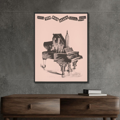 Tin Pan Alley Una Rivista Di Musica Popolare Lanny Sommese lsm27 quadro stampato su tela
