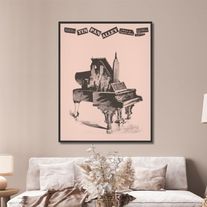 Tin Pan Alley Una Rivista Di Musica Popolare Lanny Sommese lsm27 quadro stampato su tela