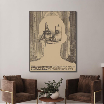 Mostra D'Arte Degli Studenti Universitari Lanny Sommese lsm28 quadro stampato su tela