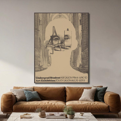 Mostra D'Arte Degli Studenti Universitari Lanny Sommese lsm28 quadro stampato su tela