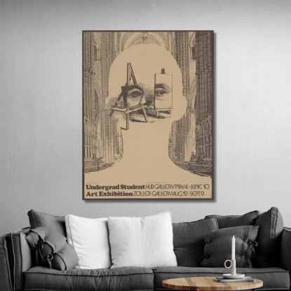 Mostra D'Arte Degli Studenti Universitari Lanny Sommese lsm28 quadro stampato su tela