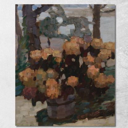 Natura Morta Di Rose Leo Putz lpz45 quadro stampato su tela