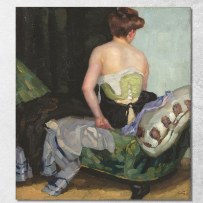 Di Nuovo Nudo Leo Putz lpz47 quadro stampato su tela