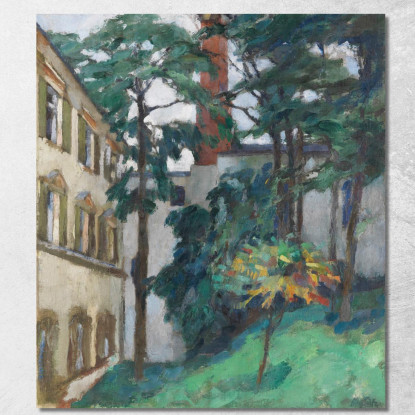 Cortile Del Castello Leo Putz lpz50 quadro stampato su tela