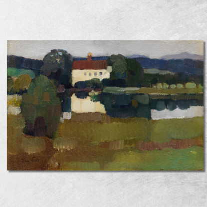 Castello A Se Hrtmannsberg Leo Putz lpz51 quadro stampato su tela