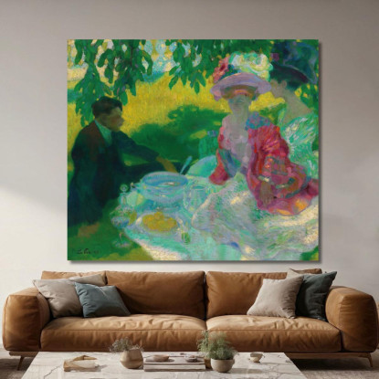 Il Pic-Nic 2 Leo Putz lpz57 quadro stampato su tela