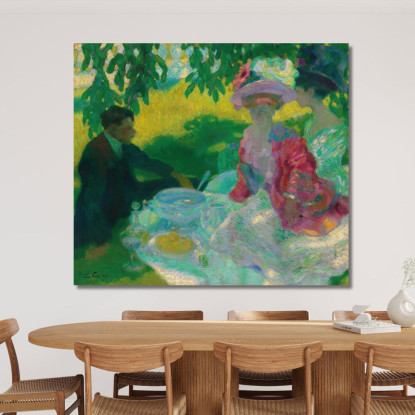 Il Pic-Nic 2 Leo Putz lpz57 quadro stampato su tela