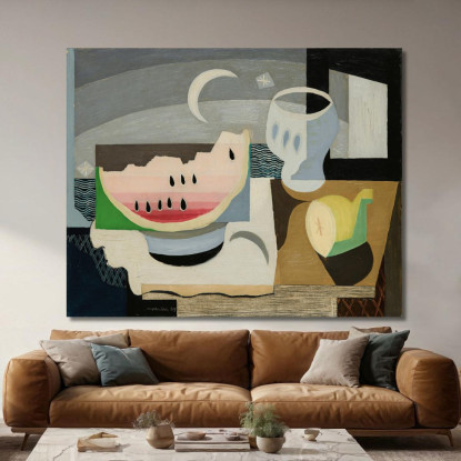 La Fetta Di Anguria Louis Marcoussis lmr14 quadro stampato su tela