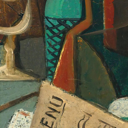 Natura Morta Sul Menu E Sul Sifone Louis Marcoussis lmr19 quadro stampato su tela