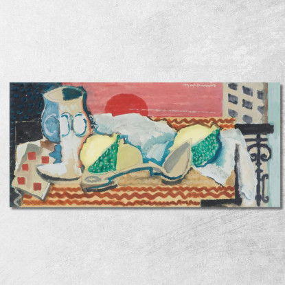 Natura Morta Con Cucchiaio Louis Marcoussis lmr27 quadro stampato su tela