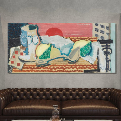 Natura Morta Con Cucchiaio Louis Marcoussis lmr27 quadro stampato su tela