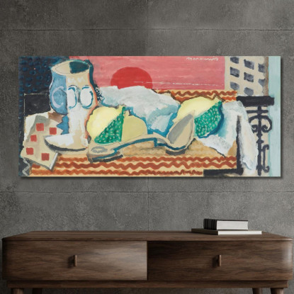 Natura Morta Con Cucchiaio Louis Marcoussis lmr27 quadro stampato su tela