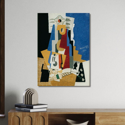 Natura Morta Con L'Asso Di Picche Louis Marcoussis lmr29 quadro stampato su tela