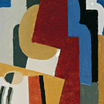 Natura Morta Con L'Asso Di Picche Louis Marcoussis lmr29 quadro stampato su tela