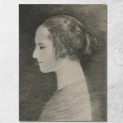 Profilo Di Helena Rubinstein Louis Marcoussis lmr33 quadro stampato su tela