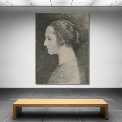 Profilo Di Helena Rubinstein Louis Marcoussis lmr33 quadro stampato su tela