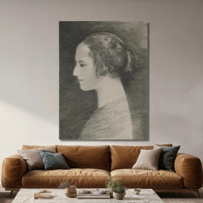 Profilo Di Helena Rubinstein Louis Marcoussis lmr33 quadro stampato su tela