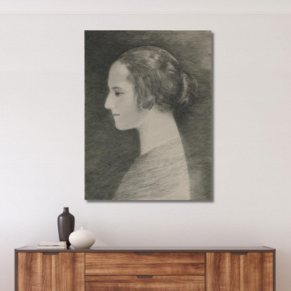 Profilo Di Helena Rubinstein Louis Marcoussis lmr33 quadro stampato su tela