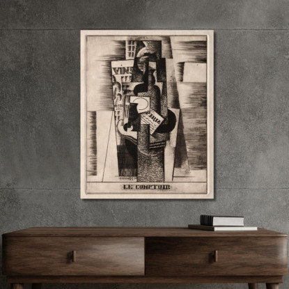 Il Bar Louis Marcoussis lmr37 quadro stampato su tela