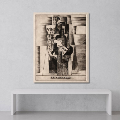 Il Bar Louis Marcoussis lmr37 quadro stampato su tela