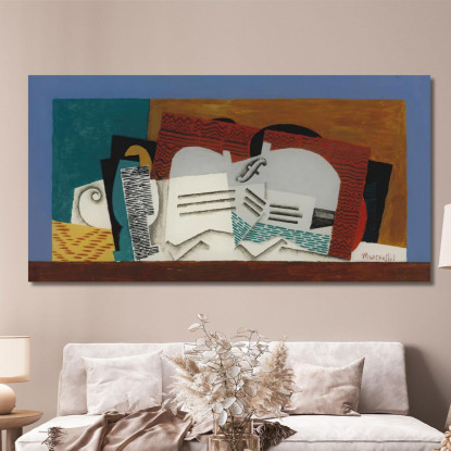 Vetro E Violino Louis Marcoussis lmr39 quadro stampato su tela