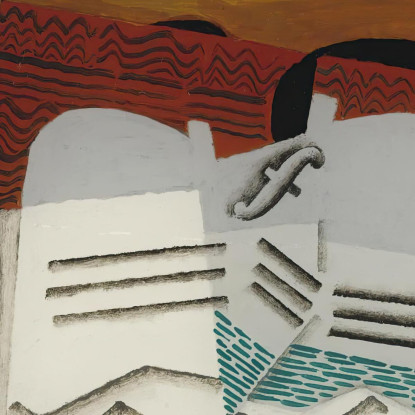 Vetro E Violino Louis Marcoussis lmr39 quadro stampato su tela