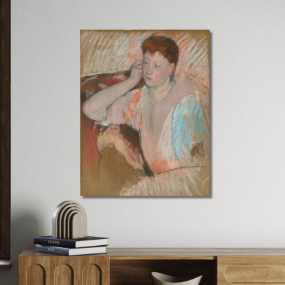 Clarissa Mary Cassatt mcs15 quadro stampato su tela