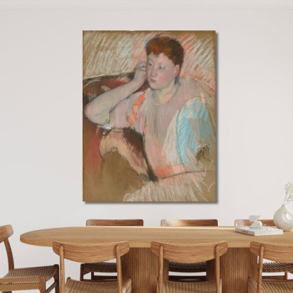 Clarissa Mary Cassatt mcs15 quadro stampato su tela