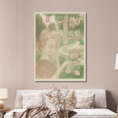 Il Profumo Del Mattino Strappa Uit De Reeks Maurice Denis mdn30 quadro stampato su tela