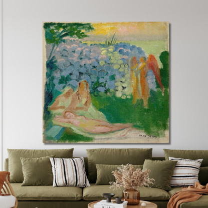 Psiche Con Lo Schizzo Di Ortensie Maurice Denis mdn54 quadro stampato su tela